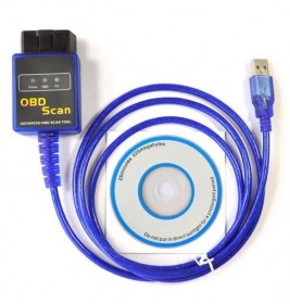Αντάπτορας ELM327 OBD2 Car Diagnostic Scanner σύνδεση μέσω USB Καλωδίου