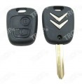 Κέλυφος κλειδιού για Citroen Berlingo – εμπρός & πίσω όψη – φαίνονται τα 2 κουμπιά