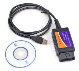 Διαγνωστικό αυτοκινήτου ELM327 OBD2 με USB Καλώδιο