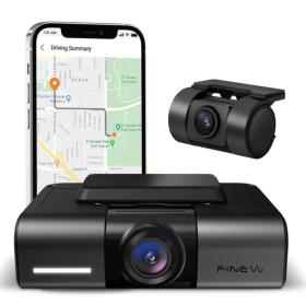 Κάμερα Καταγραφής Αυτοκινήτου FineVu με συστήματα ADAS, WIFI, GPS, Μπροστά πίσω με Dual Quad HD καταγραφή - TROP.gr