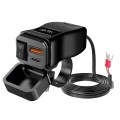 Αδιάβροχος Φορτιστής Μοτοσυκλέτας USB & Type-C QC3.0 PD (Android - iOS) με Διακόπτη (Τιμονιού) - Διάθεση από το TROP.gr Αδιάβροχος Φορτιστής Μοτοσυκλέτας USB & Type-C QC3.0 PD (Android - iOS) με Διακόπτη (Τιμονιού) - Διάθεση από το TROP.gr