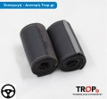 Μαύρο Ραφτό Κάλυμμα Τιμονιού Δέρμα-Alcantara με Γκρι Ρίγα και Γαζιά - επιλέξτε από το πέδιο Μαύρο Ραφτό Κάλυμμα Τιμονιού Δέρμα-Alcantara με Γκρι Ρίγα και Γαζιά - επιλέξτε από το πέδιο