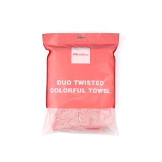 Πετσέτα μικροϊνών Duo Twisted γκρι-ροζ 50 Χ 60cm 1200GSM 1175060GP MAXSHINE 03