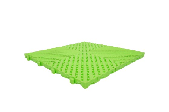 Πλακάκι πλαστικό αποστράγγισης 400mmX400mmX20mm lime green MAXTILES
