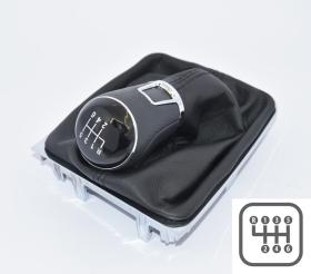 VW Golf 7 (2013-2019) Λεβιές 6 Ταχυτήτων με Πλαίσιο - Πλαστικό Πόμολο