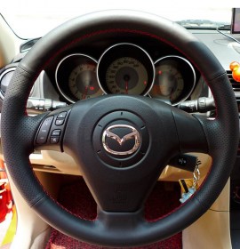 Δερμάτινη Επένδυση για το Ντύσιμο Τιμονιού για Mazda 3, 5, 6 RX8