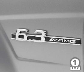 Αυτοκόλλητο Μεταλλικό Σήμα 6.3 AMG για Mercedes