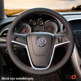Κάλυμμα Τιμονιού Senda για OPEL Astra J (2010-2013) (ΣΥΜΒ: ΜΕ ΠΛΑΣΤΙΚΟ ΤΙΜΟΝΙ) - Μαύρα Γαζιά