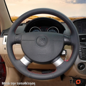 Κάλυμμα Τιμονιού Senda για Chevrolet Aveo (2008-2012) - Μαύρα Γαζιά