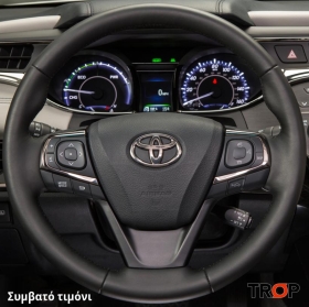 Κάλυμμα Τιμονιού Senda για TOYOTA Avensis (T27) (2015+) - Μαύρα Γαζιά