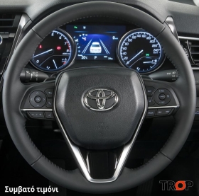 Κάλυμμα Τιμονιού Senda για TOYOTA Corolla (E21) (2018+) - Μαύρα Γαζιά