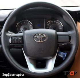 Κάλυμμα Τιμονιού Senda για TOYOTA Hilux (2015-2020) - Μαύρα Γαζιά