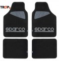 Πατάκια Μοκέτα Μαύρη με Γκρι Logo Sparco - SPC 1902Α