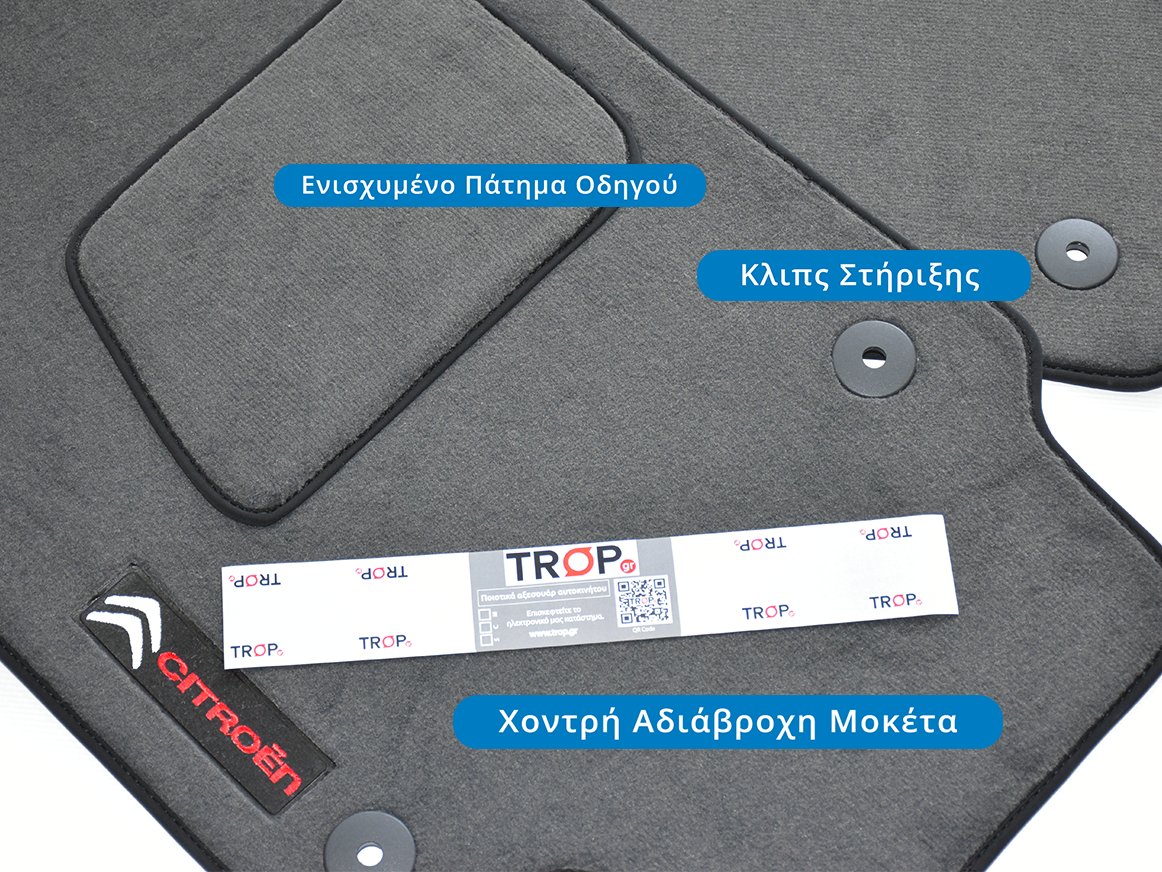 Ενισχυμένο πάτημα για τα πόδια του οδηγού, ειδική θέση για Citroen C3 AirCross - Φωτό από TROP.gr