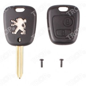Ανταλλακτικό Κέλυφος Κλειδιού Peugeot με 2 Κουμπιά (Partner)