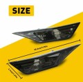 Honda Civic (2016-2022) Διακοσμητικά Φλας Φτερών Φιμέ, διαστάσεις - Διάθεση από TROP.gr