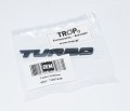 Μεταλλικό Αυτοκόλλητο σε 3D, Turbo (1 τμχ) - Μαύρο – Φωτογραφία από Trop.gr