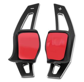 Μαύρα Shift Paddles Προεκτάσεις για Seat Leon (5F), VW EOS, Golf 5 & 6, Polo (6R), Passat (3C) & CC, Scirocco κα.